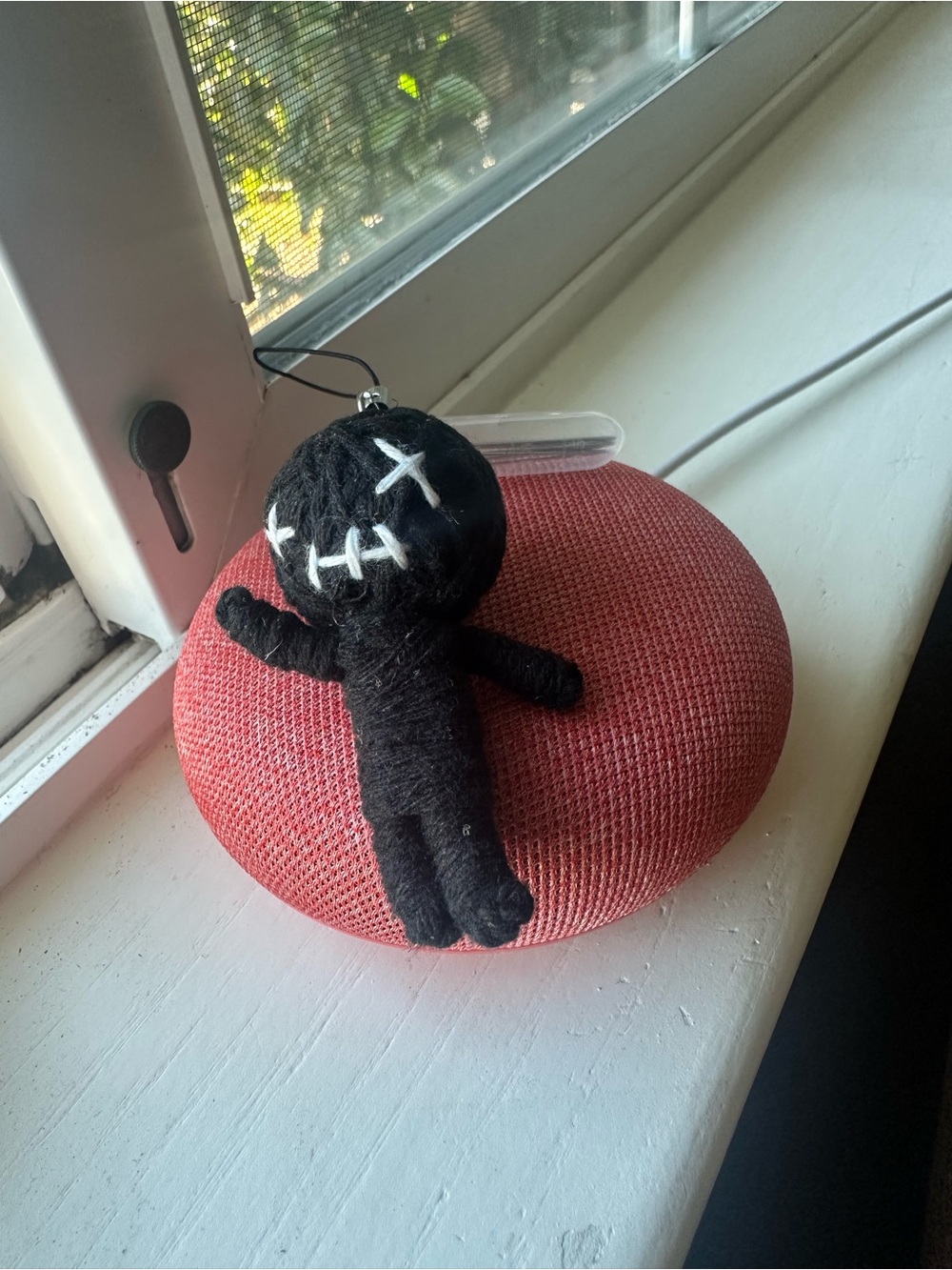 Black Voodoo Doll Keychain Plush